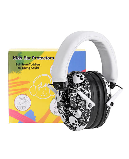 PROHEAR 032 Kids Ear Protection Earmuffs – NRR 25dB, Adjustable Skull Pattern