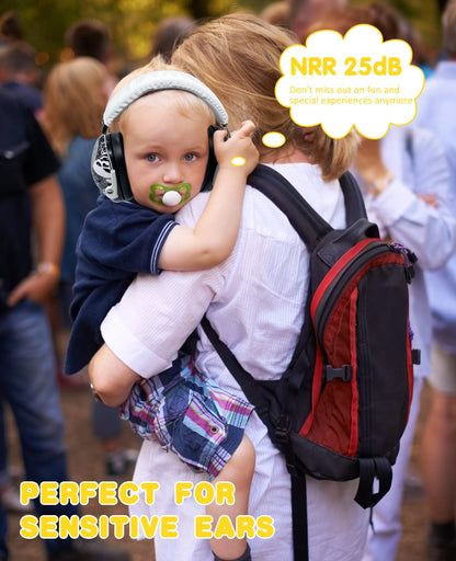 PROHEAR 032 Kids Ear Protection Earmuffs – NRR 25dB, Adjustable Skull Pattern