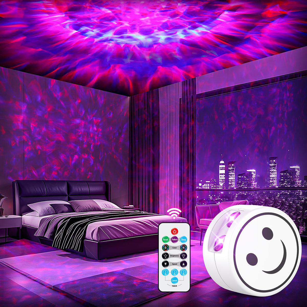 Proran Galaxy Projector – 41 Nebula Lighting Modes with Remote, Timer & Gift-Ready