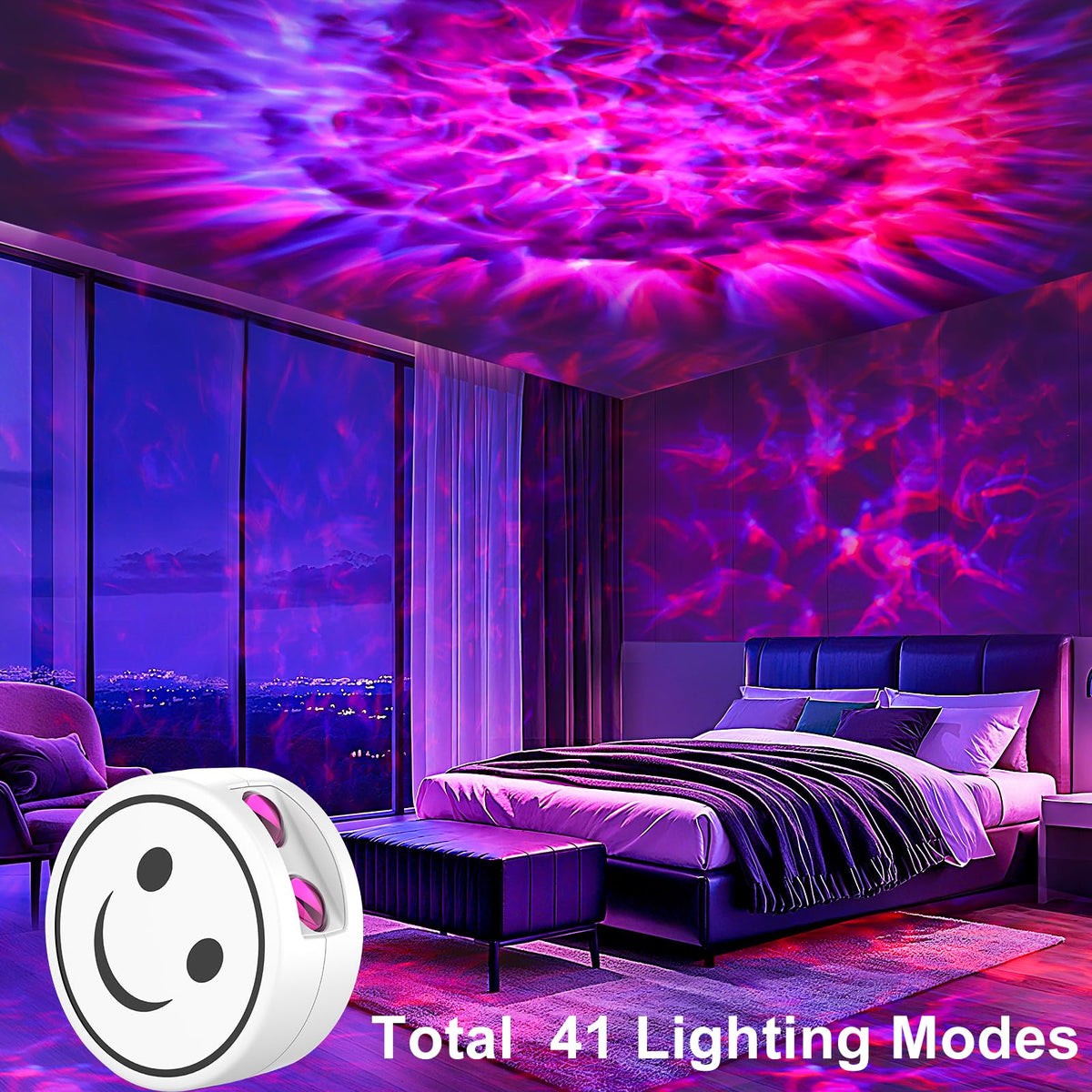 Proran Galaxy Projector – 41 Nebula Lighting Modes with Remote, Timer & Gift-Ready