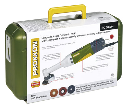 PROXXON 38544 Longneck LW/E Mini Angle Grinder – Compact, High-Torque Performance