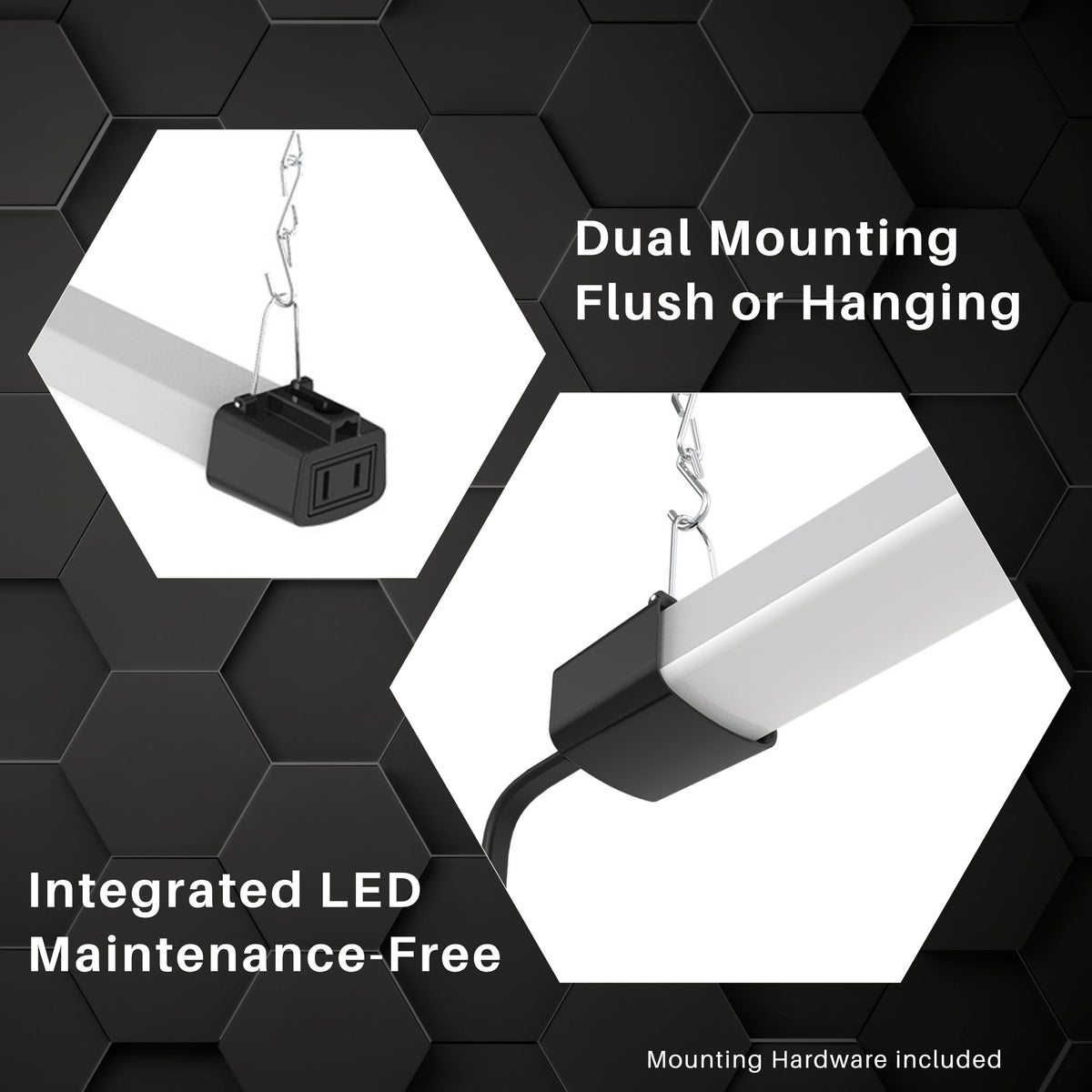 Quarterback 4FT LED Shop Light 40W | Daylight 5000K | Inline Switch | Easy Install