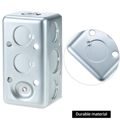 QWORK Electrical Box 12-Pack — 4x2 in, 13 cu in, Galvanized Steel