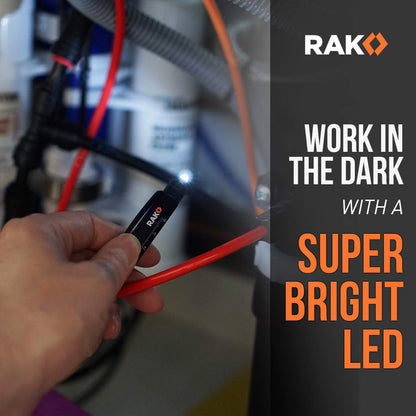 RAK Multitool Pen 11-in-1 – LED Light, Ruler, Level, Bottle Opener | 2-Pack Gift-Ready