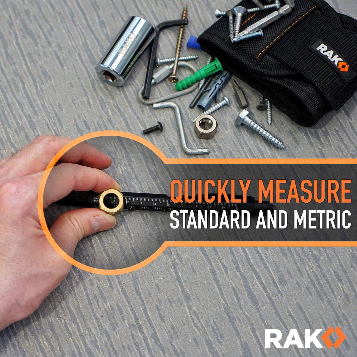 RAK Multitool Pen 11-in-1 – LED Light, Ruler, Level, Bottle Opener | 2-Pack Gift-Ready