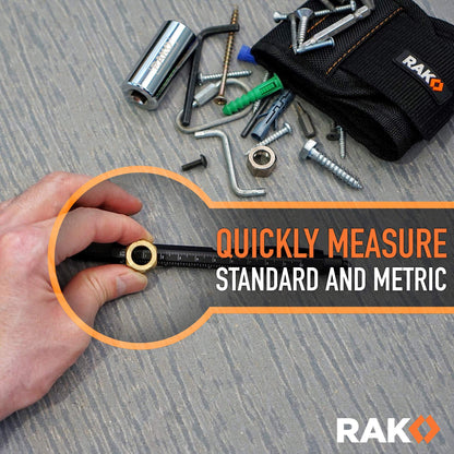 RAK Multitool Pen 11-in-1 – LED Light, Ruler, Level, Bottle Opener | 2-Pack Gift-Ready