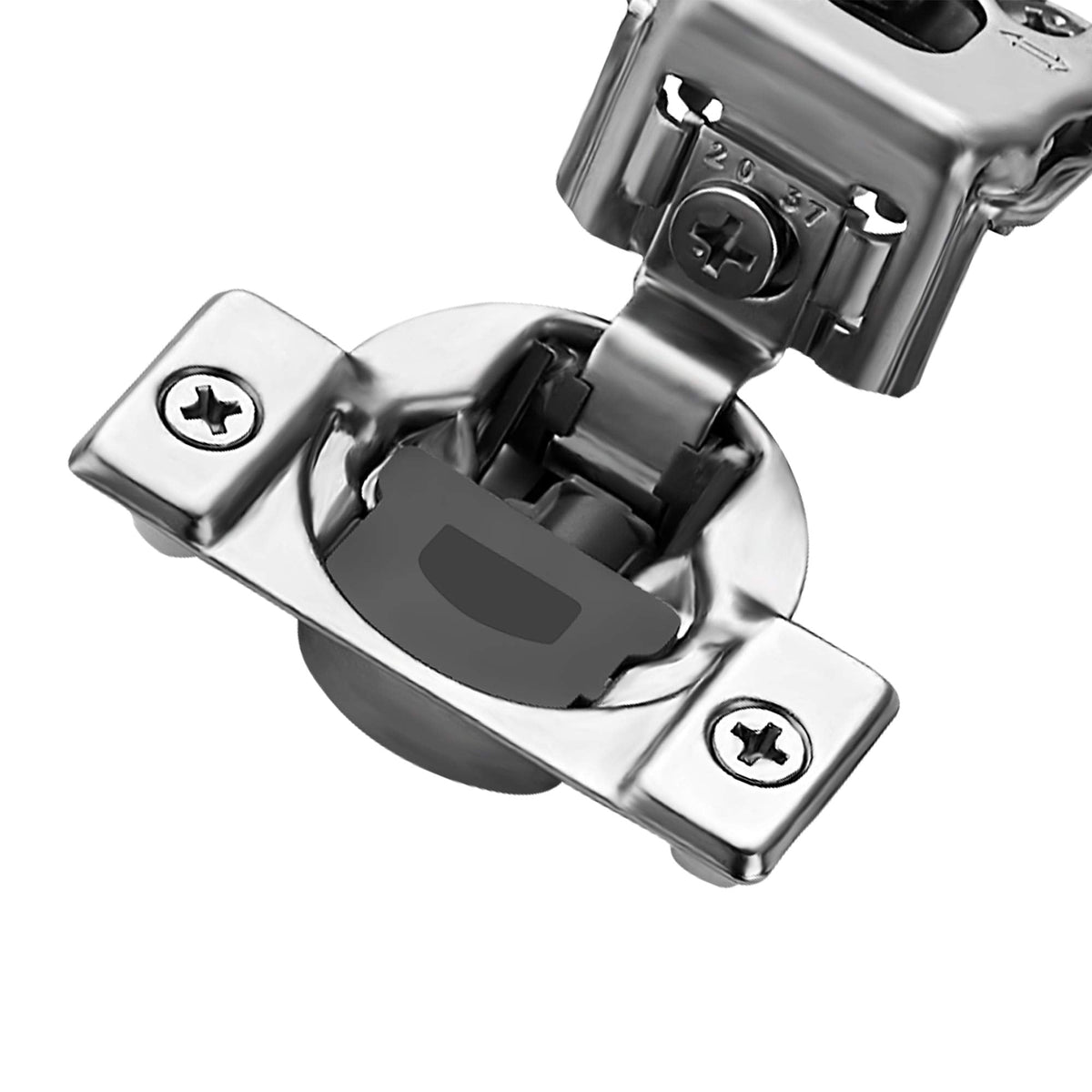 Ravinte 50-Pack 1-1/4 Inch Overlay Soft-Close Hinges – Satin Nickel