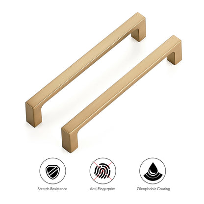Ravinte 20 Pack Solid 5-Inch Champagne Bronze Cabinet Handles | Durable Kitchen Cabinet Pulls