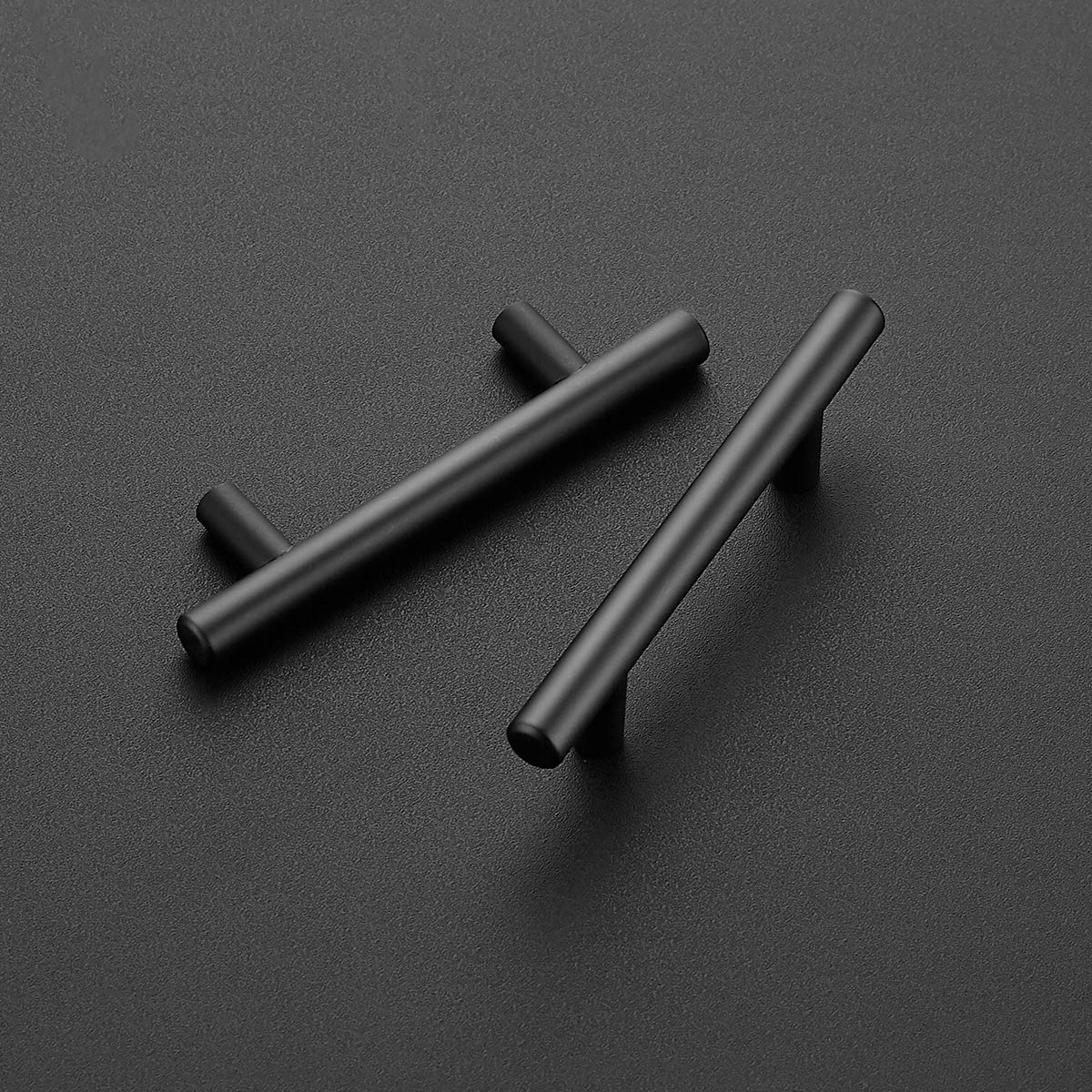 Ravinte 24 Pack Matte Black 5-Inch Cabinet Pulls | Stainless Steel Kitchen Handles