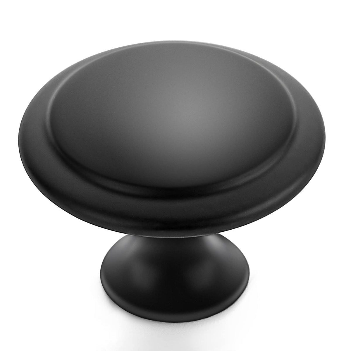 Ravinte 40 Pack Matte Black Kitchen Cabinet Knobs - 1-1/4 Inch Round Drawer Pulls