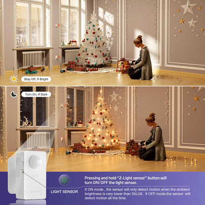 RAYZEEK Wireless Motion Sensor Plug Kit – Auto On/Off, 10A/1100W, No-WiFi Required
