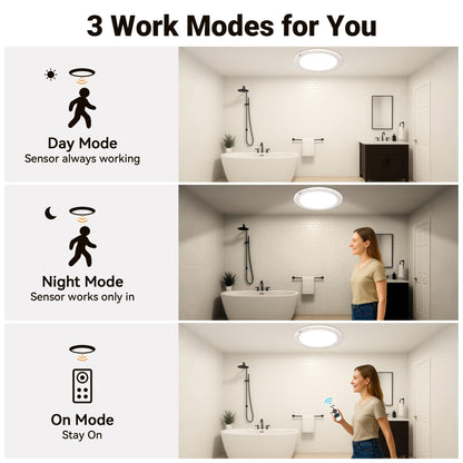 Rodalims Rechargeable Ceiling Light (No Wiring) – Battery LED with Remote