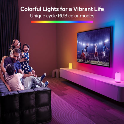 ROOTRO Cordless Table Lamp – Rechargeable Bedside Lamp with RGB, 4 Brightness Levels