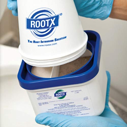 ROOTX 2 lb Jar with Funnel/Applicator – Foaming Root Control for Sewer Lines & Septic Systems