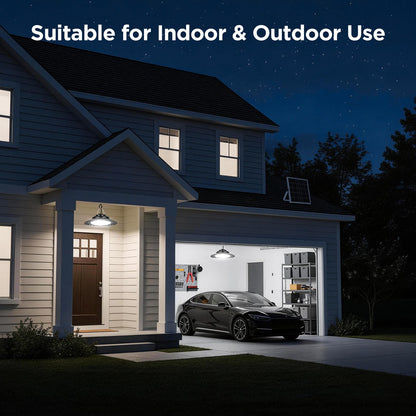 Ropelux Solar Shed Light 2000LM – Motion Sensor, Remote, 5 Modes, Waterproof Outdoor Pendant