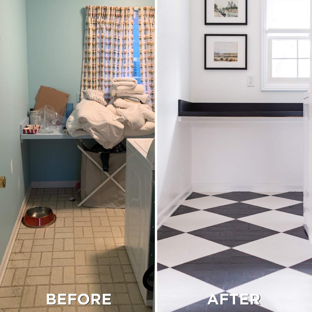 Rust-Oleum Home Interior Floor Coating Kit – Semi-Gloss Black (Two-Part System)