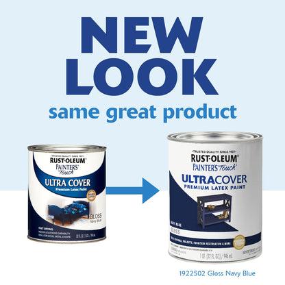 Rust-Oleum Painter's Touch Gloss Navy Blue Brush-On Paint – 1 Quart