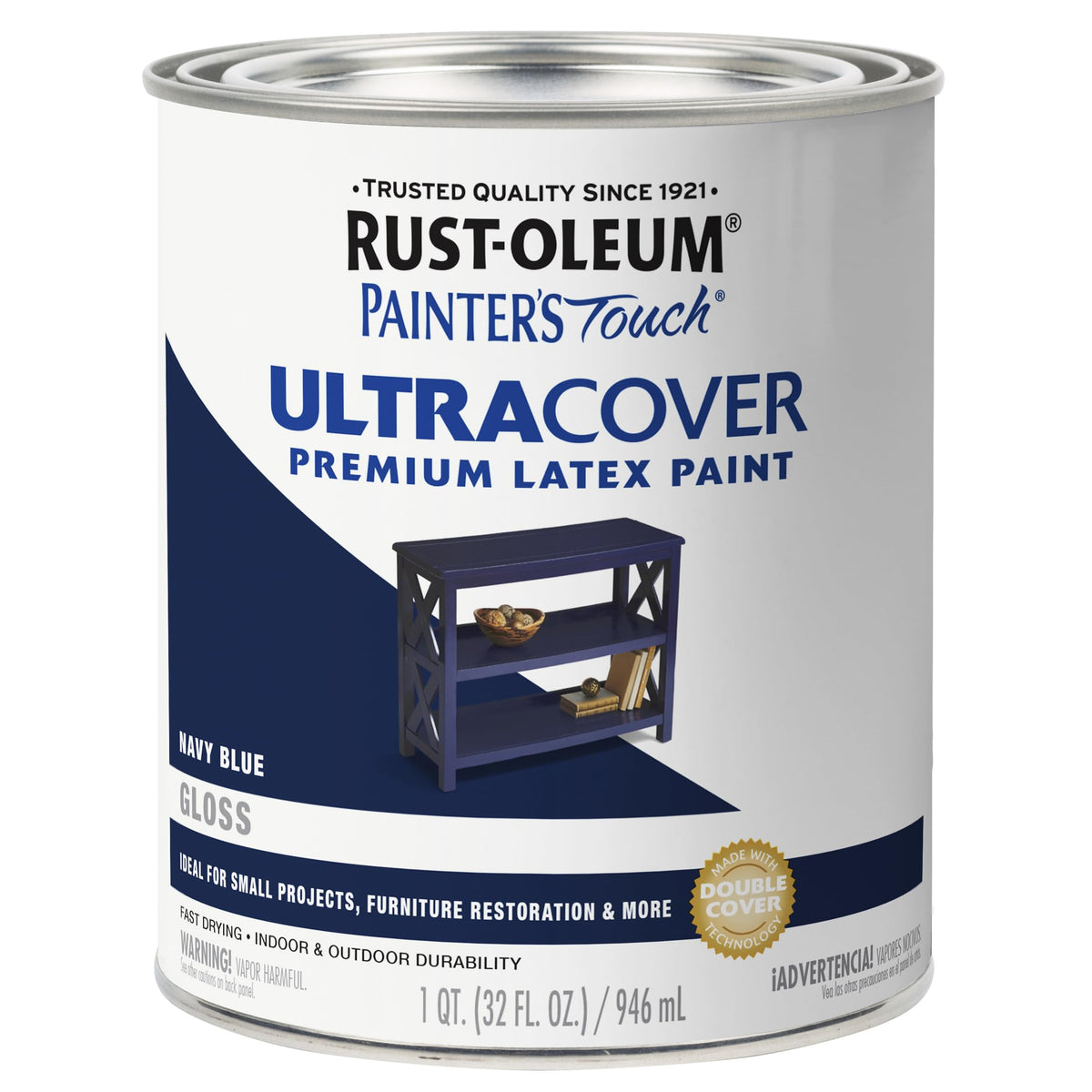 Rust-Oleum Painter's Touch Gloss Navy Blue Brush-On Paint – 1 Quart