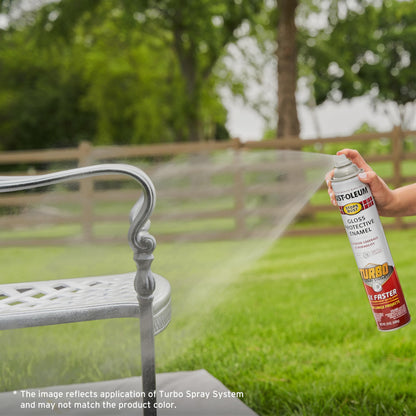 Rust-Oleum Stops Rust Turbo Spray System 24 oz Gloss Black – 6 Pack