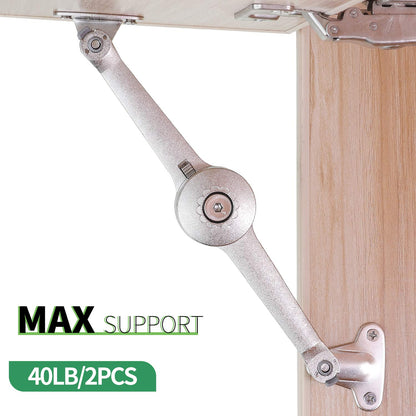 RUYUFE Lid Support Hinge – Soft Close 40lb, 2-Pack for Toy Boxes & Cabinets