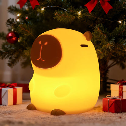 Rytinazzz Capybara Night Light — 50-Hour Battery, Pat-Control, USB Rechargeable