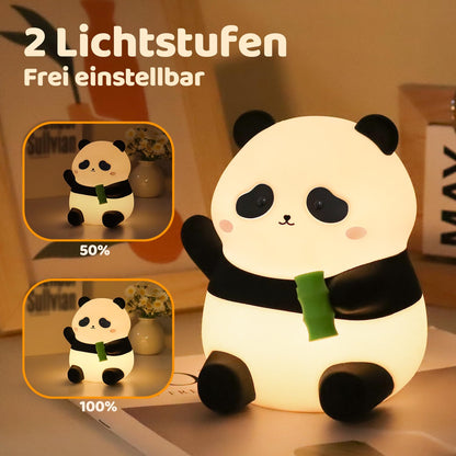 Rytinazzz Panda Night Light – 50-Hour Battery, Pat-Control Brightness, Silicone Nursery Lamp