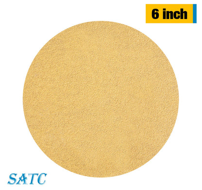 S SATC 100 PCS PSA Sanding Discs 6-Inch 80 Grit – Adhesive Backed Aluminum Oxide