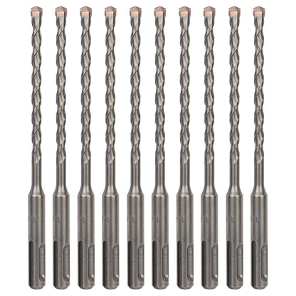 Sabre Tools 10-Pack SDS Plus Drill Bits 1/4x4x6, Carbide Tipped for Brick, Stone & Concrete