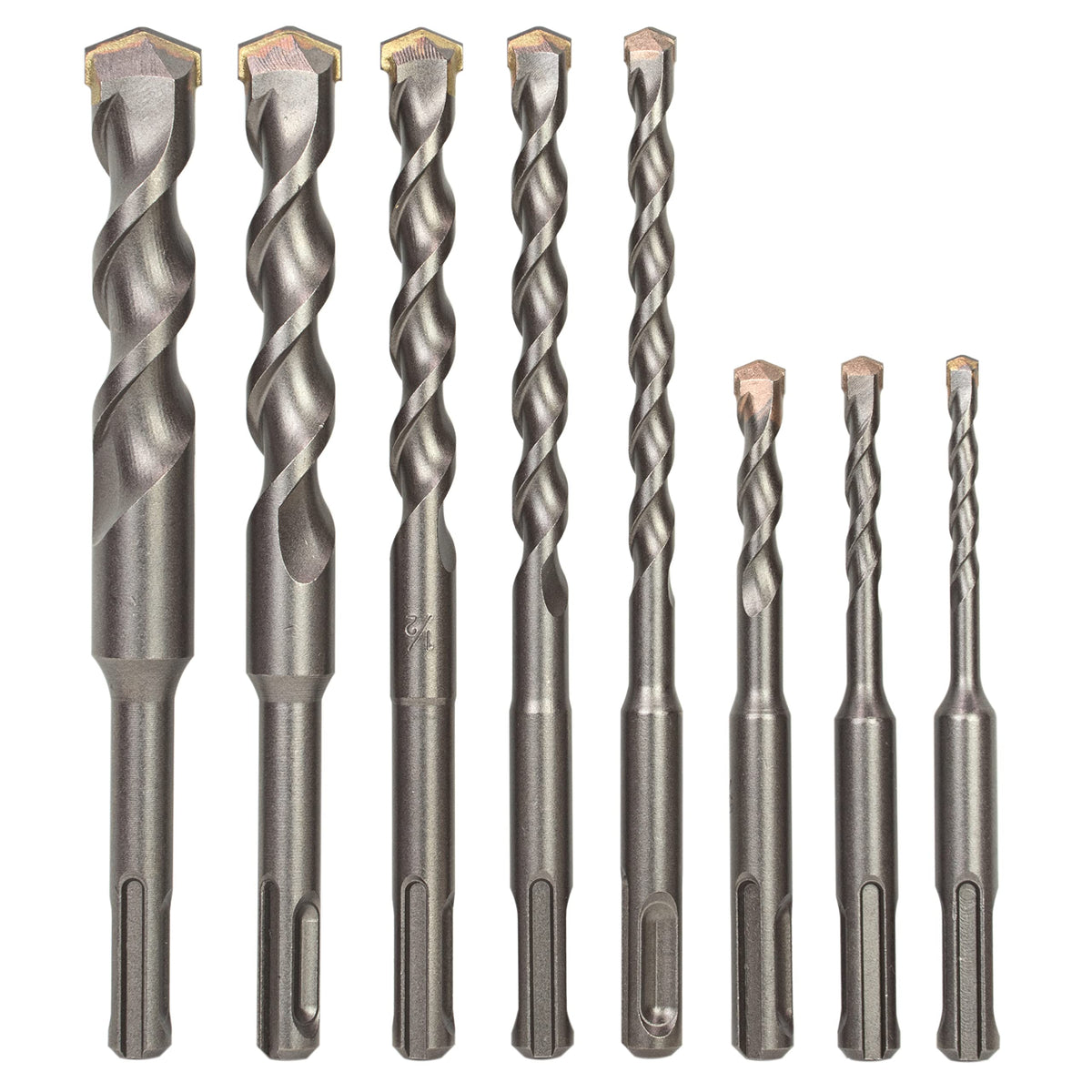 Sabre Tools 8-Piece SDS Plus Drill Bit Set – Carbide Tipped for Brick, Stone, Concrete