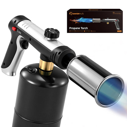 SakerPlus Propane Torch — 3272°F Adjustable Flame & Safety Lock