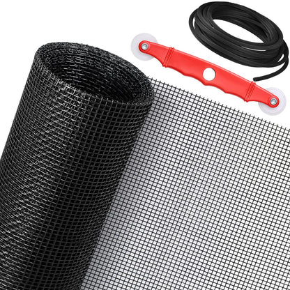 SAKURRY Window Screen Replacement Kit 48x99 in – Fiberglass Mesh, Tool & Spline