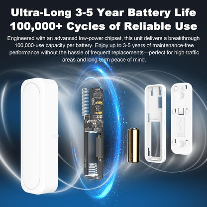 Door Chime Wireless Alarm by Satisure – 600ft Range, 58 Chimes, 5 Volume Levels