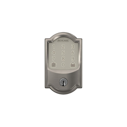 Schlage Encode Smart WiFi Deadbolt with Touchscreen Keypad — Satin Nickel