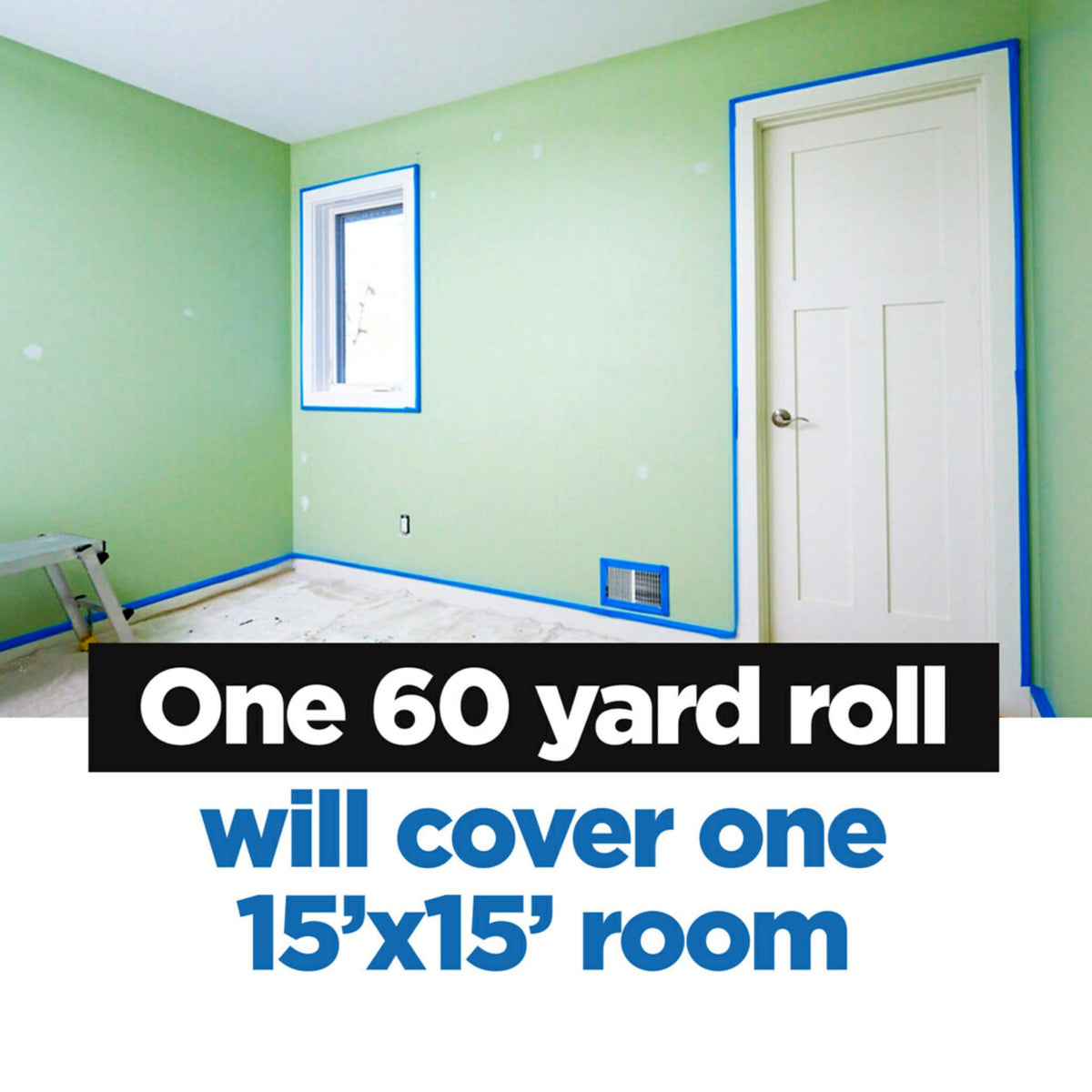 ScotchBlue Painter's Tape Multi-Use 1.41in x 60yd - 4-Roll Pack