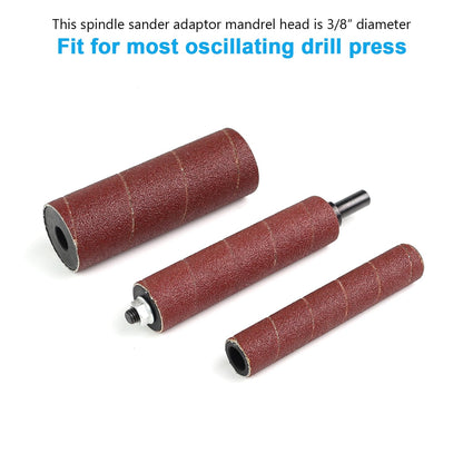 Scottchen PRO Spindle Sander Adaptor Kit — 4-1/2 inch Drum, Rubber Drums, Grit Sleeves
