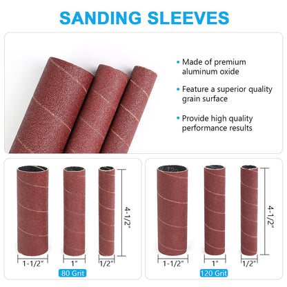 Scottchen PRO Spindle Sander Adaptor Kit — 4-1/2 inch Drum, Rubber Drums, Grit Sleeves
