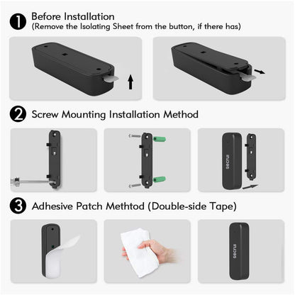SECRUI Door Chime M508+D7 – Adjustable Volume, 400 ft Range, 52 Chimes, Easy Install