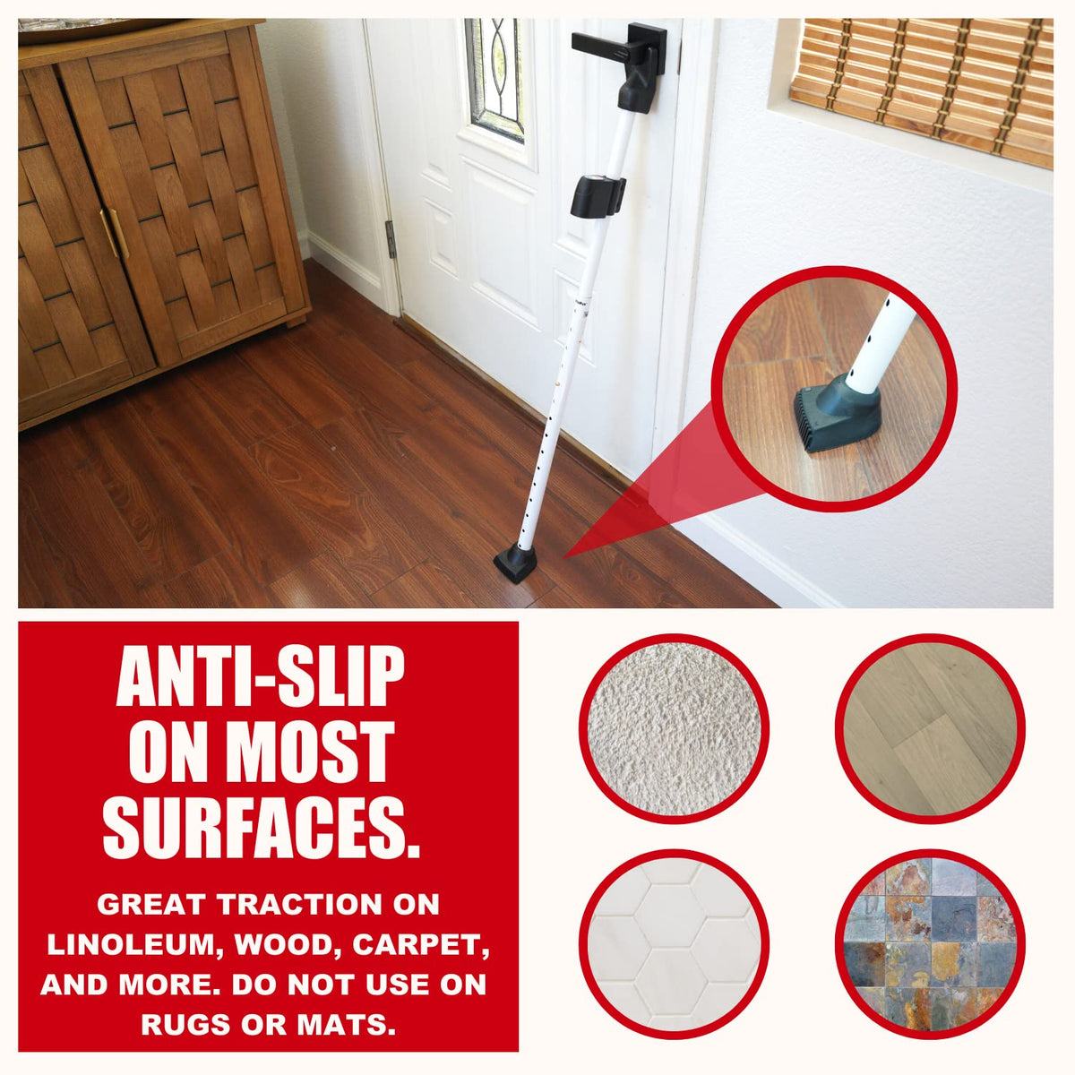 SecurityMan Door Security Bar with Alarm | 120dB Loud Alarm & Sliding Door Security