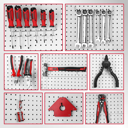 SEDY 300-Piece Pegboard Hook Set — Durable Chrome-Plated Organizer