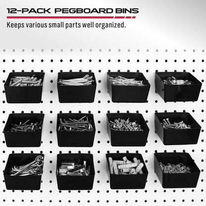SEDY 300-Piece Pegboard Hook Set — Durable Chrome-Plated Organizer