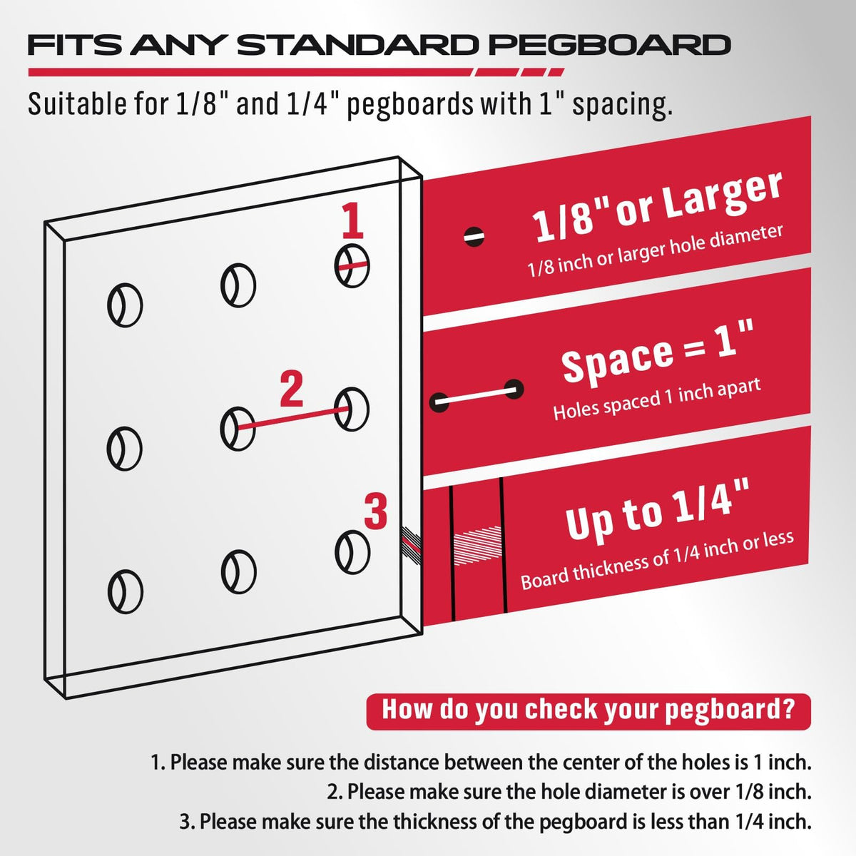 SEDY 300-Piece Pegboard Hook Set — Durable Chrome-Plated Organizer