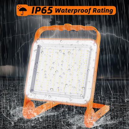SETEN 2-Pack 50W LED Work Light – 8,000LM, IP65 Waterproof, 10ft Cord, 5,000K Daylight