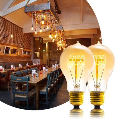 Sevici Edison Bulb 6 Pack – Amber 2200K Dimmable A19 Vintage Style