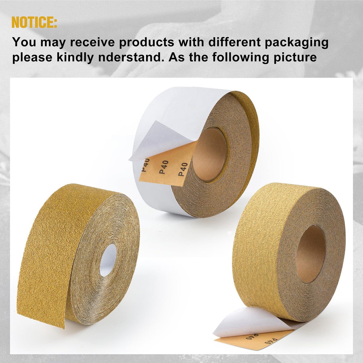 Shawya PSA Longboard Sandpaper – 180 Grit, 20 Yards, Sticky-Back Roll