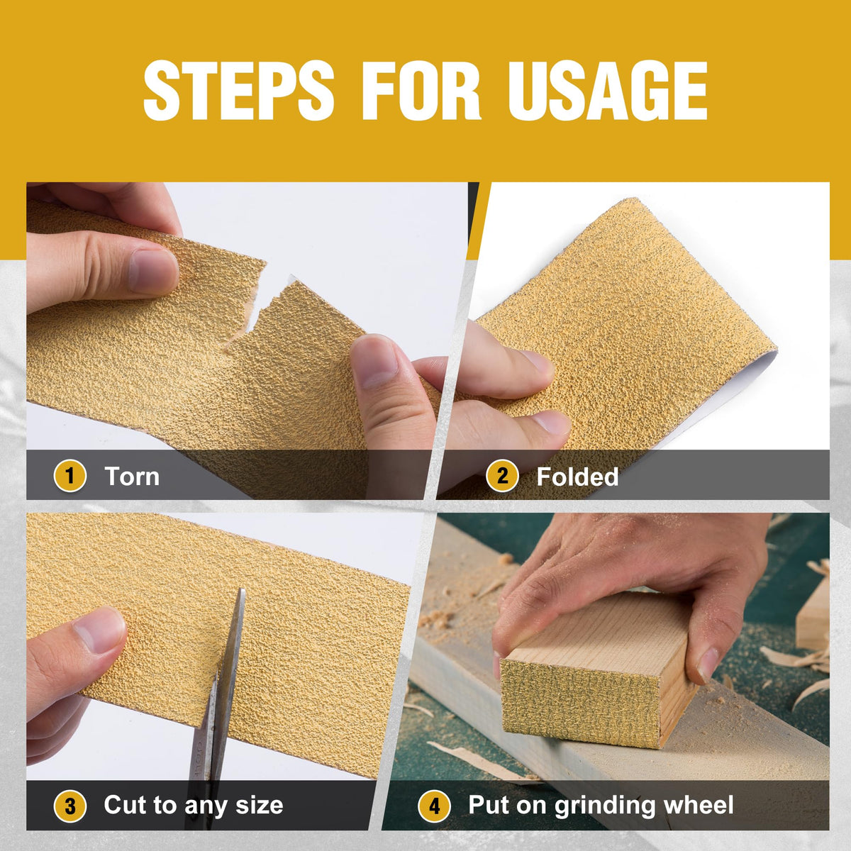 Shawya PSA Longboard Sandpaper – 180 Grit, 20 Yards, Sticky-Back Roll