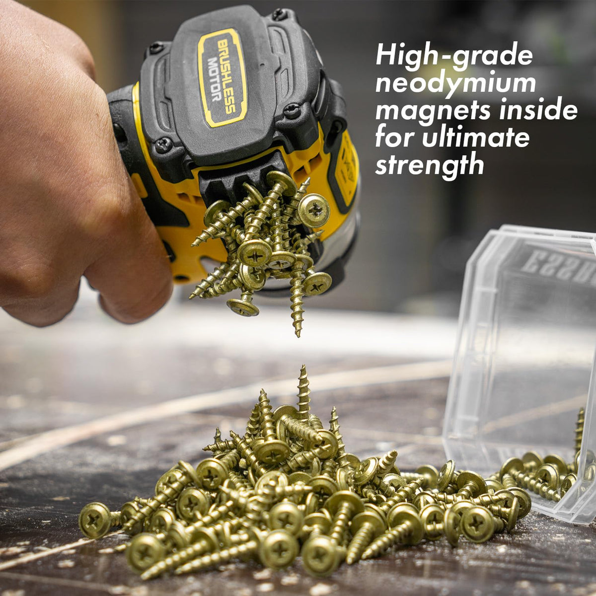 Simon Tools Magnetic Bit Holder for Impact Drivers & Drills – Strong Adhesive, Universal Fit