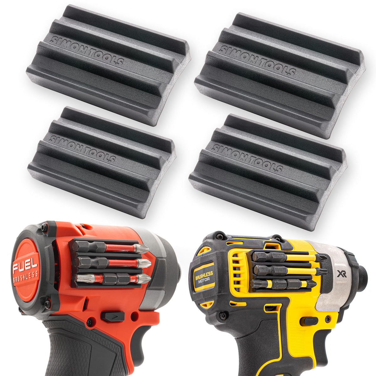 Simon Tools Magnetic Bit Holder for Impact Drivers & Drills – Strong Adhesive, Universal Fit