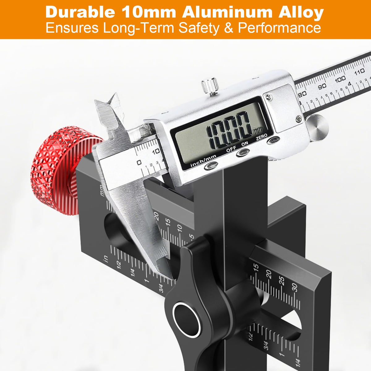 Sinpiode Cabinet Door Mounting Jig with Quick Edge Positioner – Adjustable Alignment Tool