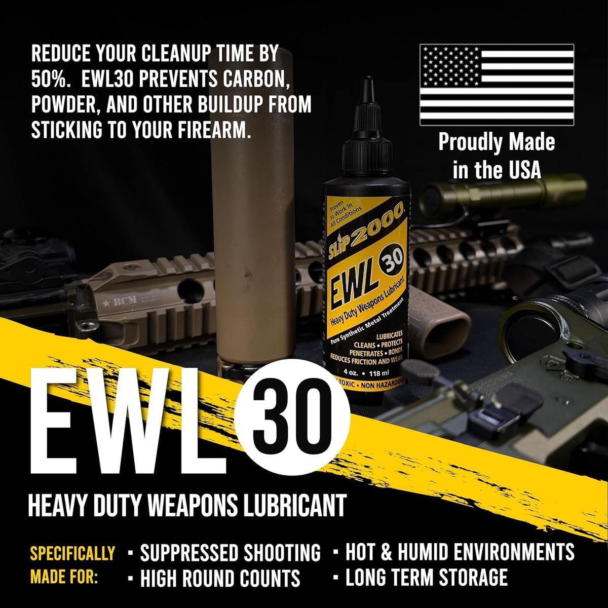 Slip2000 EWL-30 4oz — Extra-Thick Lubricant with Corrosion Protection (PTFE-Free)