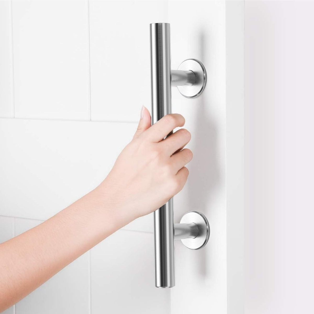 SMARTSTANDARD 12-Inch Barn Door Handles – Heavy-Duty Stainless Steel Two-Sided Pull